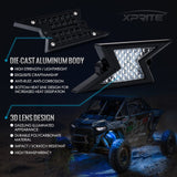 Xprite 6PC Z-Force Lightning LED RGB Bluetooth Rock Lights