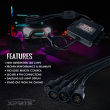 Xprite 4PC Victory Series Remote Control RGB LED Rock Lights