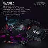 Xprite Victory Series 4PC Bluetooth Multi-Color RGB LED Rock Lights
