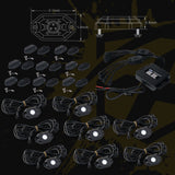 Xprite Victory Series 8PC Bluetooth Multi-Color RGB LED Rock Lights