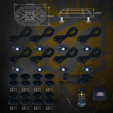 Xprite 8PC Victory Series Remote Control RGB LED Rock Lights