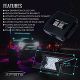 Xprite 6PC Z-Force Lightning LED RGB Bluetooth Rock Lights