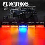 Xprite RZ Series 30" Offroad Rear Chase LED Strobe Light bar - RYBYR