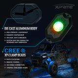 Xprite 4PC Victory Series Remote Control RGB LED Rock Lights