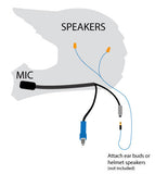 Offroad Helmet Kit with Flex Boom and 3.5 Ear Bud Jack
