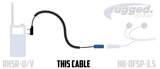 2-Pin to Off-Road Coil Cord for Handheld Radios