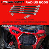 Polaris RZR XP1000 Turbo S Radius Rods Chromoly Heavy Duty 2018-2019