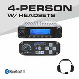 4 Person - 696 PLUS Complete Communication Intercom System - with Ultimate Headsets