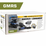 POWERHOUSE 45-Watt GMRS Radio - Can-Am Commander Maverick Complete UTV Communication Intercom Kit with Glove Box Mount