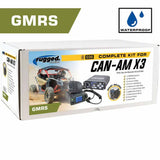 Waterproof GMRS Radio - Can-AM X3 Complete UTV Communication Intercom Kit with Dash Mount