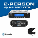 2 Person - 696 Gen1 Complete Communication Intercom System - with Helmet Kits