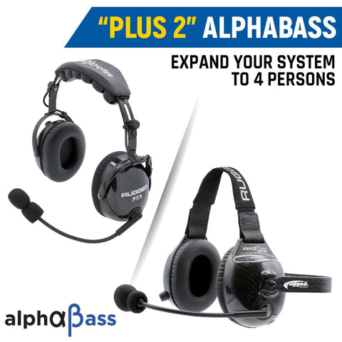 Expand to 4 Place with AlphaBass Carbon Fiber Headsets