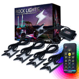 Xprite 4PC Z-Force Remote Control RGB LED Rock Lights
