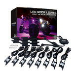 Xprite 8PC Z-Force Lightning LED RGB Bluetooth Rock Lights