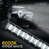 Xprite Sunrise Series 9.5" Double Row LED Light Bar with Amber Backlight