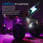 Xprite 4PC Z-Force Remote Control RGB LED Rock Lights
