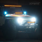 Xprite Sunrise Series 32" Double Row LED Light Bar with Amber Backlight