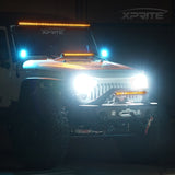 Xprite Sunrise Series 42" Double Row LED Light Bar with Amber Backlight