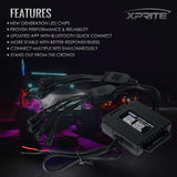 Xprite Victory Series 8PC Bluetooth Multi-Color RGB LED Rock Lights
