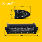 Xprite Sunrise Series 8" Double Row LED Light Bar with Amber Backlight