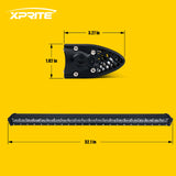 Xprite Sunrise Series 32" Double Row LED Light Bar with Amber Backlight