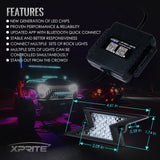 Xprite 8PC Z-Force Lightning LED RGB Bluetooth Rock Lights