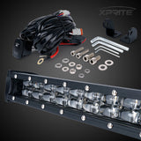 Xprite Sunrise Series 9.5" Double Row LED Light Bar with Amber Backlight