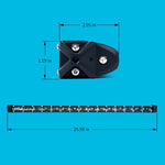 Xprite Aquatic Series 26" Single Row 120W LED Light Bar with Blue Backlight