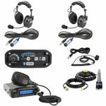 2 Person - 696 Gen1 Complete Communication Intercom System - with ALPHA BASS Headsets