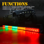 Xprite RZ Series 36" Offroad Rear Chase LED Strobe Lightbar - RYGYGR