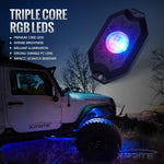 Xprite 4PC Victory Series Remote Control RGB LED Rock Lights