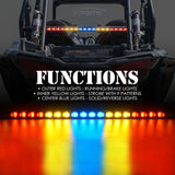 Xprite RX Series 30" G3 Offroad Rear Chase LED Strobe Light bar - RYBYR