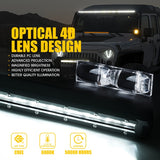 Xprite Sunrise Series 38" Single Row 180W LED Light Bar with Amber Backlight