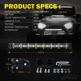 Xprite 14" 60W Ultra Thin Astro Series Flood Beam CREE LED Light Bar