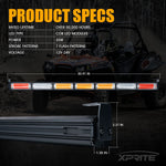 Xprite LZ Series 30" Offroad Rear Chase COB LED Strobe Light Bar - RBYBR