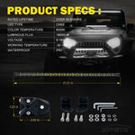 Xprite 38" 180W Ultra Thin Astro Series Flood Beam CREE LED Light Bar