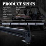 Xprite RZ Series 30" Offroad Rear Chase LED Strobe Light bar with Brake Reverse - RYWBR