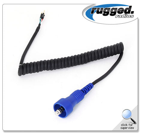 Helmet Kit Part: Coil Cord with Blue OFFROAD Plug
