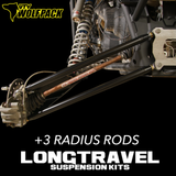 Polaris RZR XP1000 / Turbo Long Travel +3 HD Chromoly Radius Rods 1.25x.120 Wall
