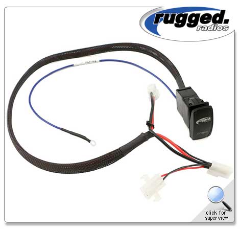 Basic Radio & Intercom Install Harness with Rocker Switch