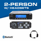 2 Person - 696 PLUS Complete Communication Intercom System - with Ultimate Headsets