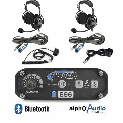 2 Person - RRP696 Gen1 Bluetooth Intercom System with H22 OTH Ultimate Headsets