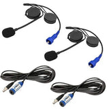 2 Person - 364 Communication Intercom System with Helmet Kits