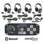 4 Person - RRP696 PLUS Bluetooth Intercom System with AlphaBass Headsets
