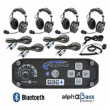 4 Person - RRP696 PLUS Bluetooth Intercom System with AlphaBass Headsets
