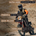Moto Max Kit Without Radio - Includes Helmet Kit, Harness, and Handlebar Push-To-Talk