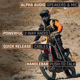 Moto Max Kit Without Radio - Includes Helmet Kit, Harness, and Handlebar Push-To-Talk
