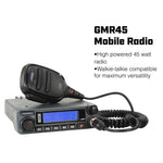 POWERHOUSE 45-Watt GMRS Radio - Polaris RZR Complete UTV Communication Intercom Kit