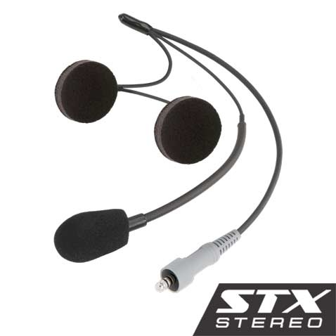 STX STEREO Wired Helmet Kit with Alpha Audio Speakers and Mic