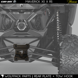 Can-Am Maverick X3 Rear Radius Rod Plate Heavy Duty w/ hook